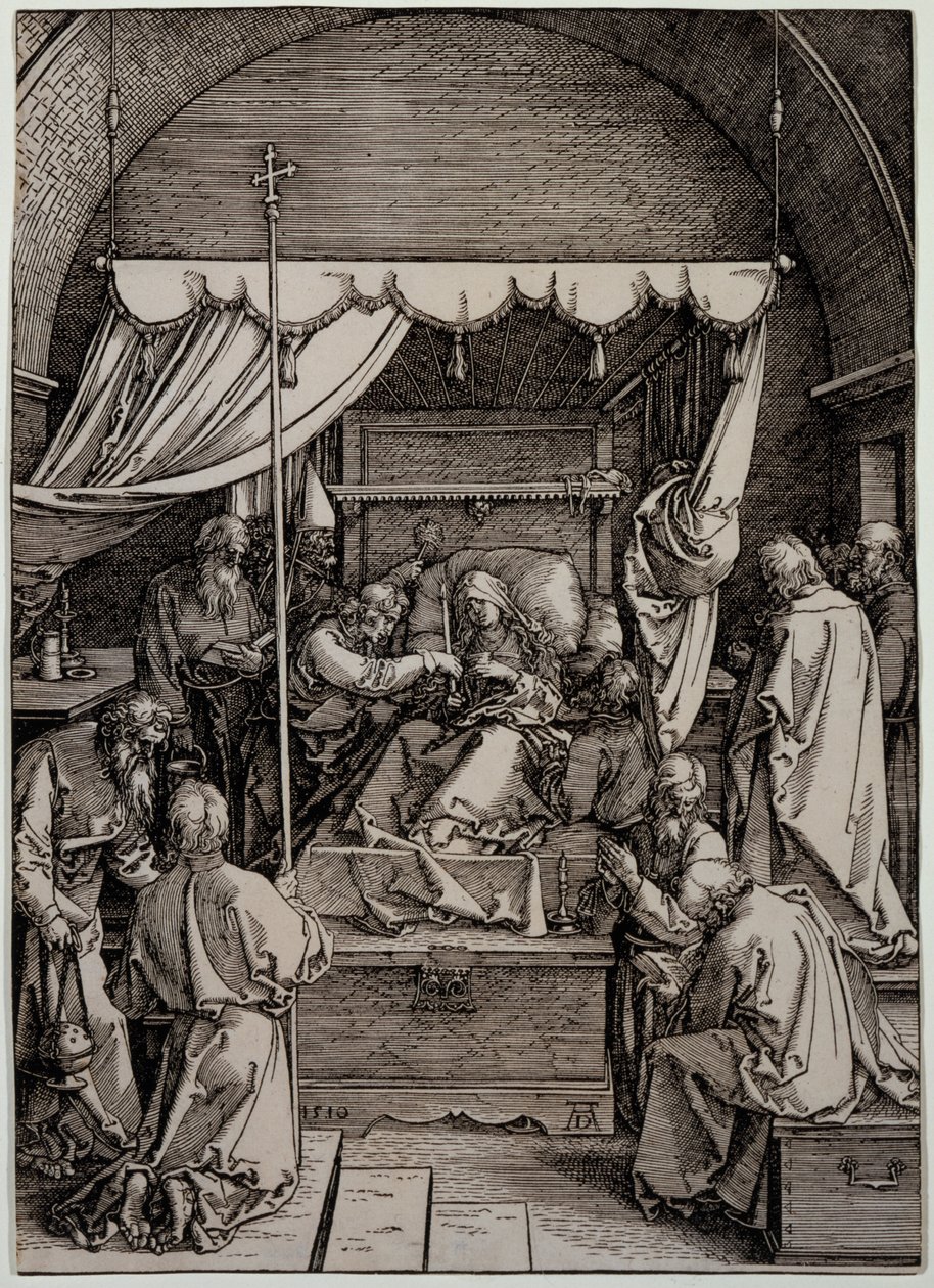 La muerte de la Virgen de Albrecht Dürer