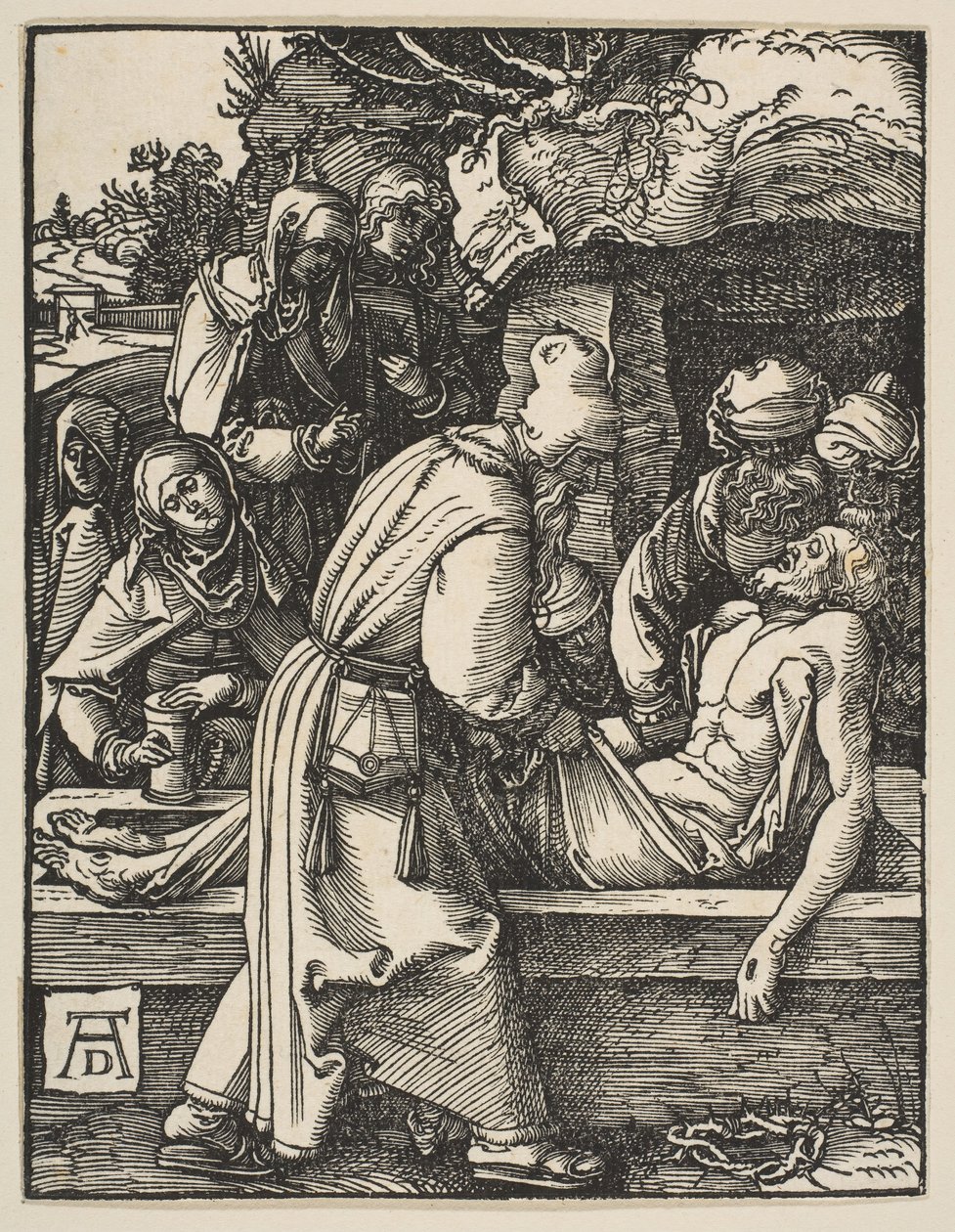 La Deposición, de La Pequeña Pasión, ca. 1509 de Albrecht Dürer