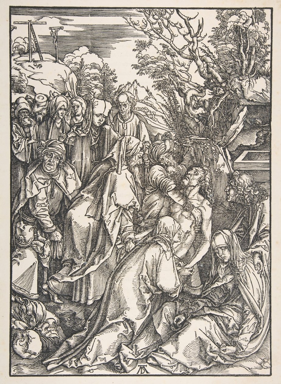 El descendimiento de Cristo, de La gran pasión de Albrecht Dürer
