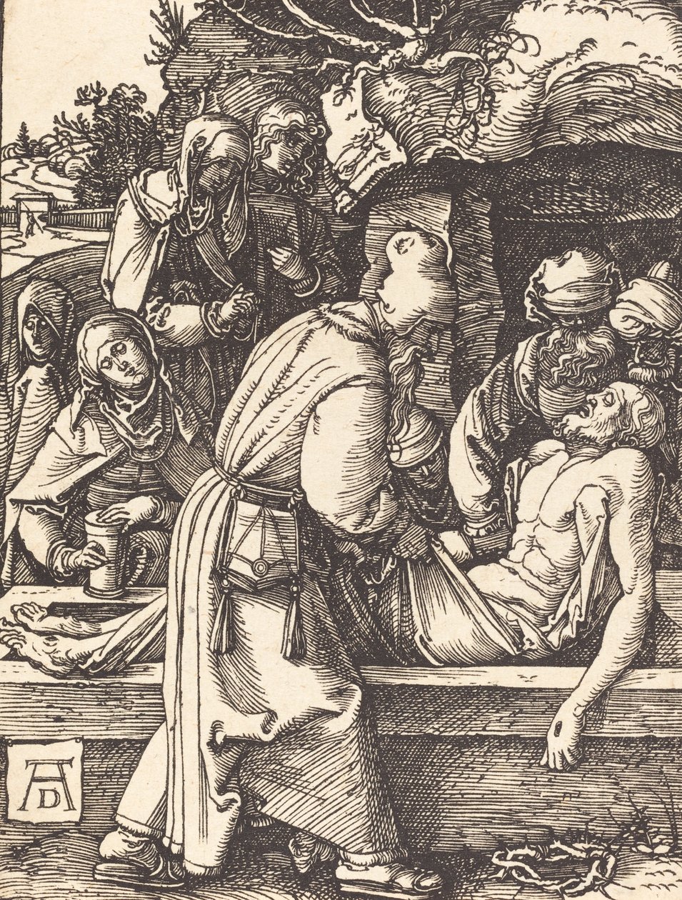 La Deposición, probablemente c. 1509-1510 de Albrecht Dürer