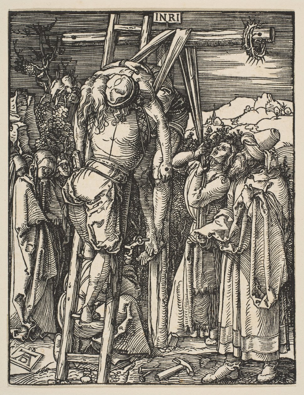 El Descendimiento de la Cruz, de La Pequeña Pasión, ca. 1509 de Albrecht Dürer