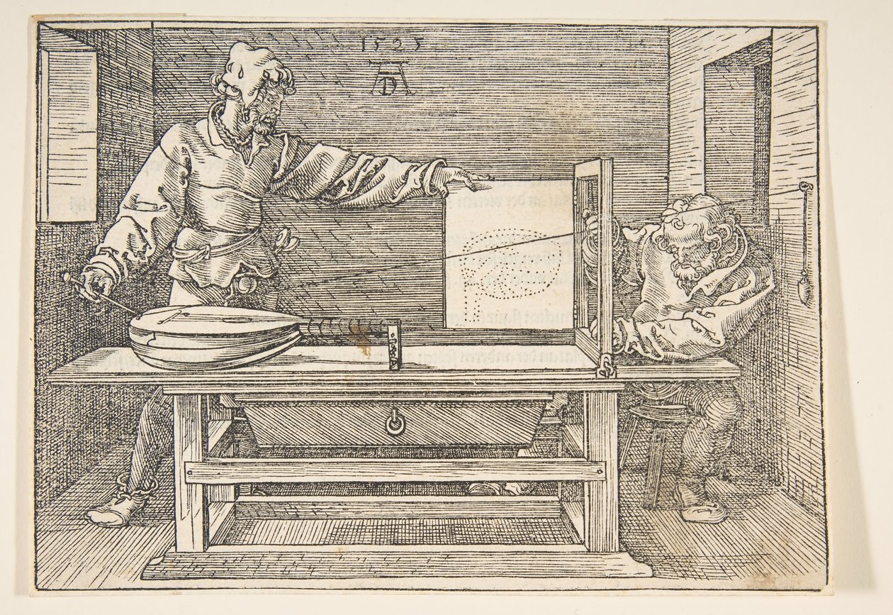El dibujante del laúd de Albrecht Dürer