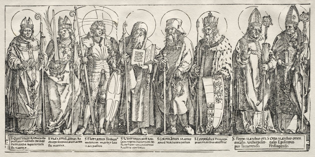 Los ocho santos de Austria de Albrecht Dürer