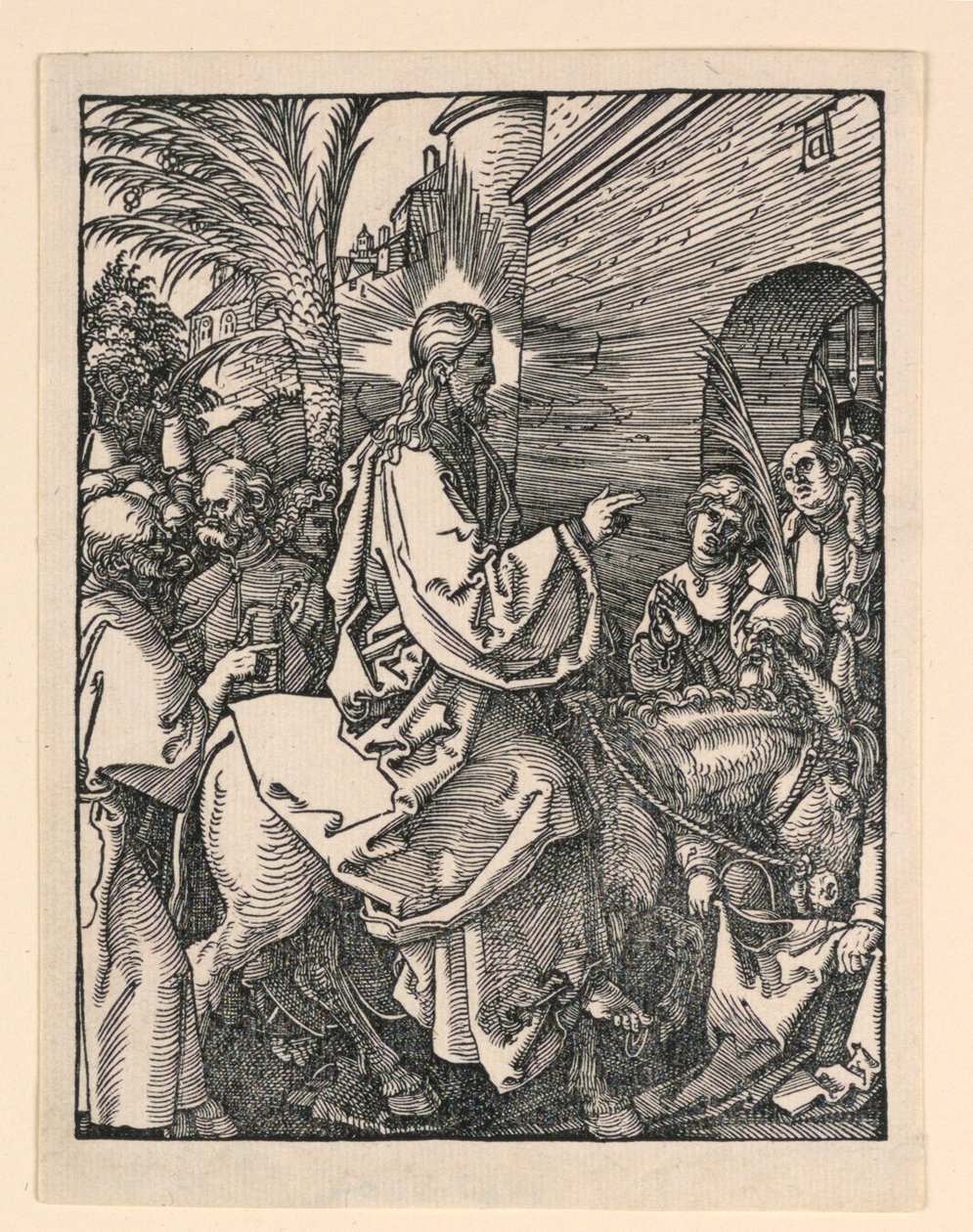 La entrada de Cristo en Jerusalén, de la serie La pequeña pasión de Albrecht Dürer
