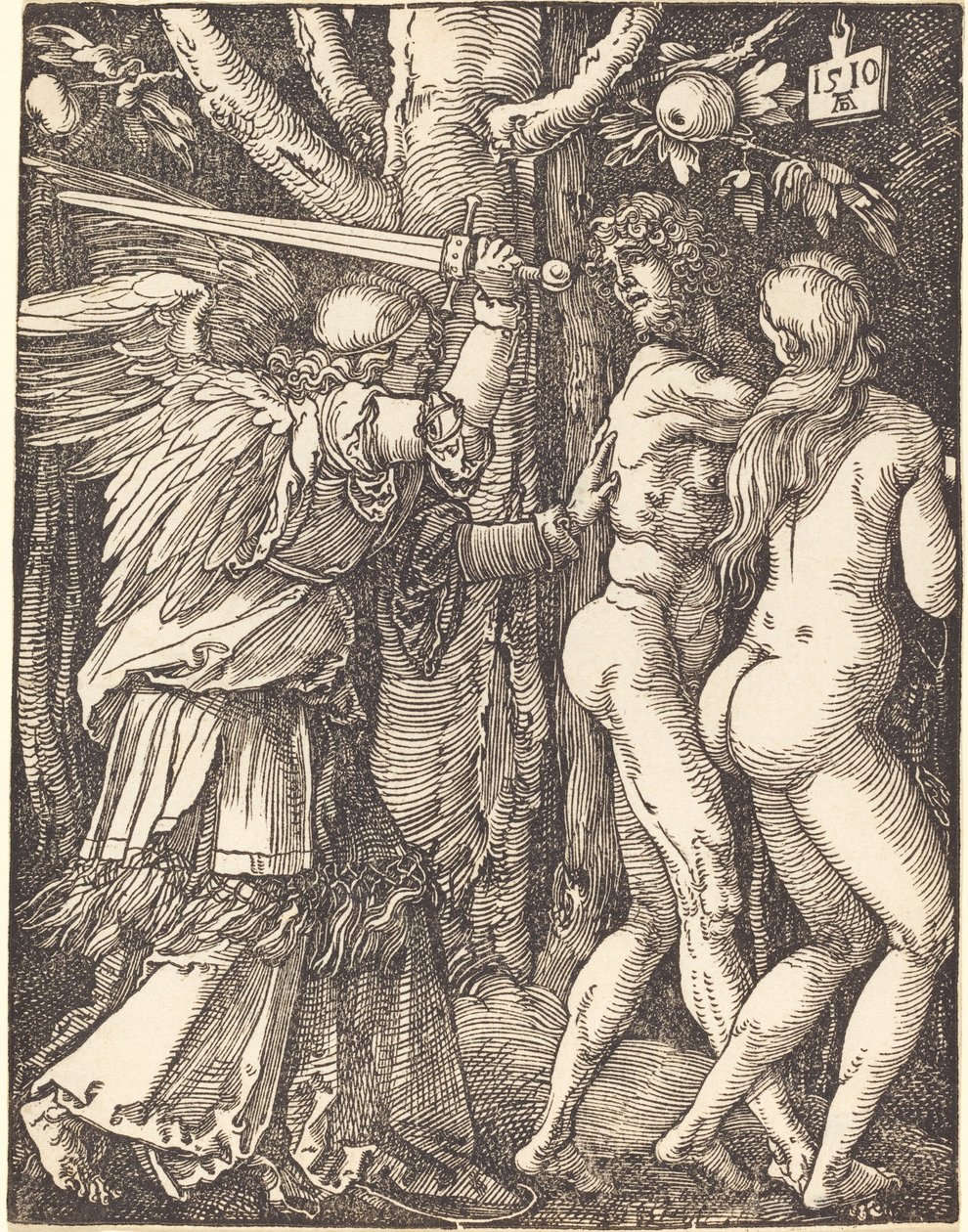 La Expulsión del Paraíso de Albrecht Dürer