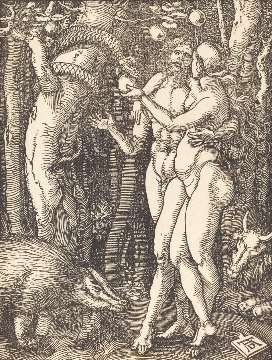 La caída del hombre, probablemente c. 1509-1510 de Albrecht Dürer