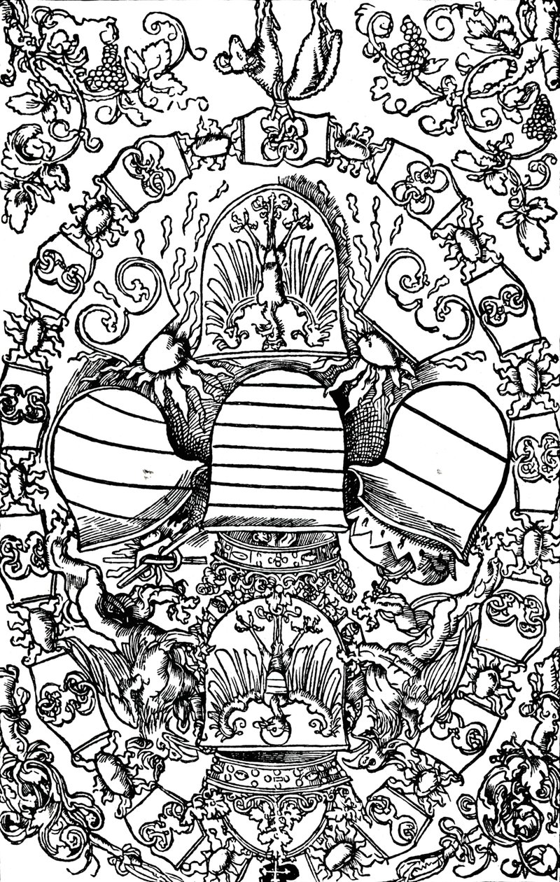 Los Cinco Escudos Imperiales, 1515-1906 de Albrecht Dürer