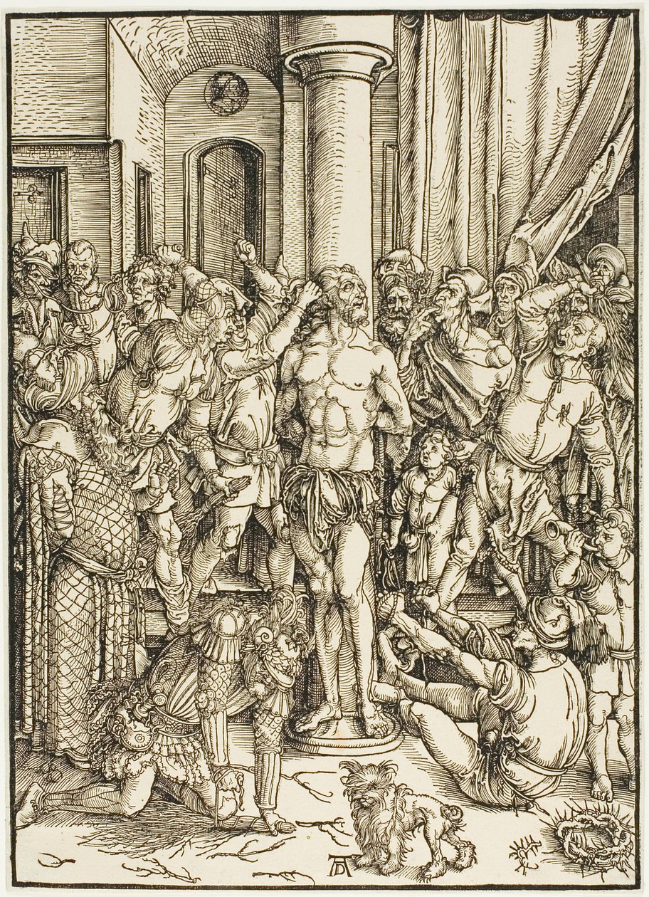 La Flagelación, de La Gran Pasión de Albrecht Dürer