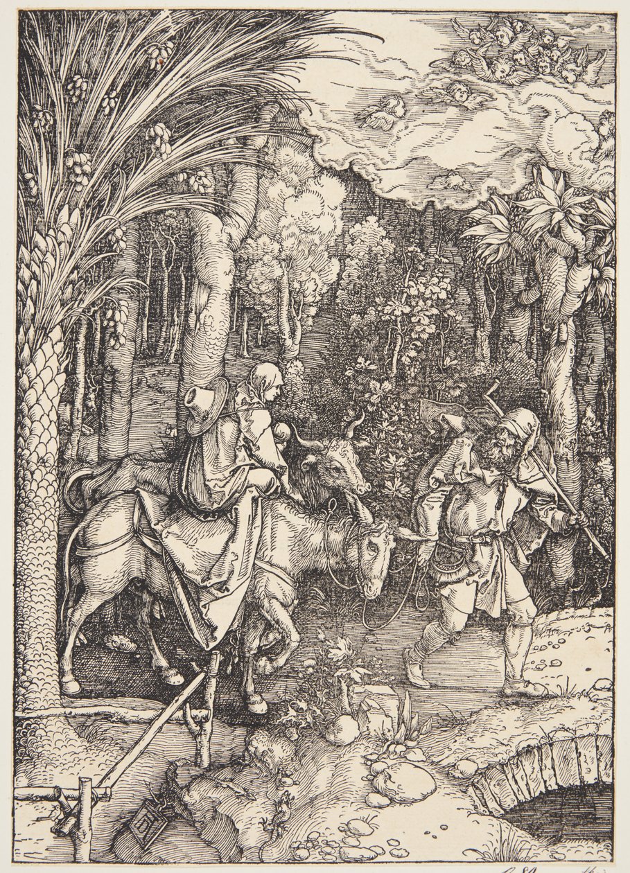 La huida a Egipto de Albrecht Dürer