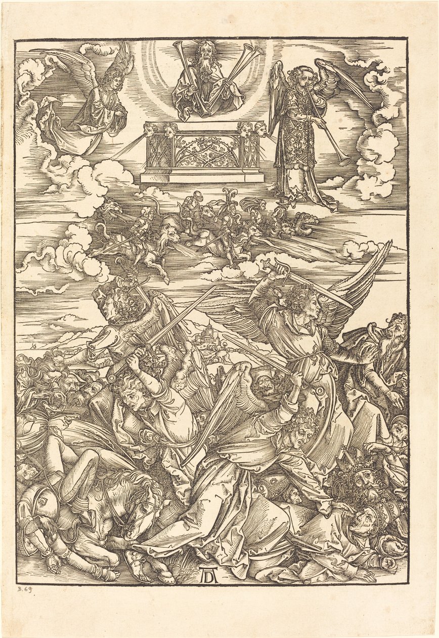 Los cuatro ángeles vengadores de Albrecht Dürer