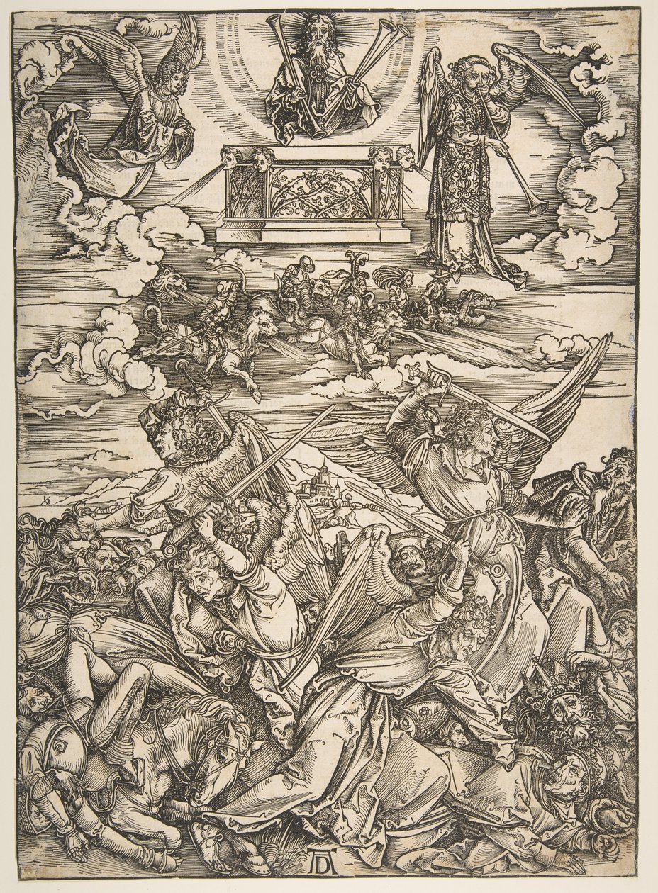 Los cuatro ángeles vengadores, de «El Apocalipsis» de Albrecht Dürer