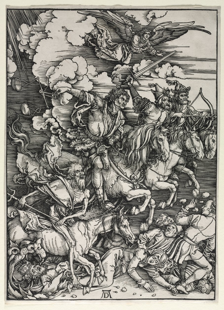 Los Cuatro Jinetes, de El Apocalipsis de Albrecht Dürer