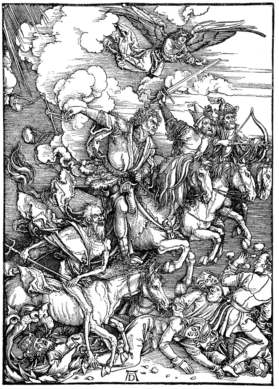 Los cuatro jinetes del Apocalipsis, 1498 de Albrecht Dürer