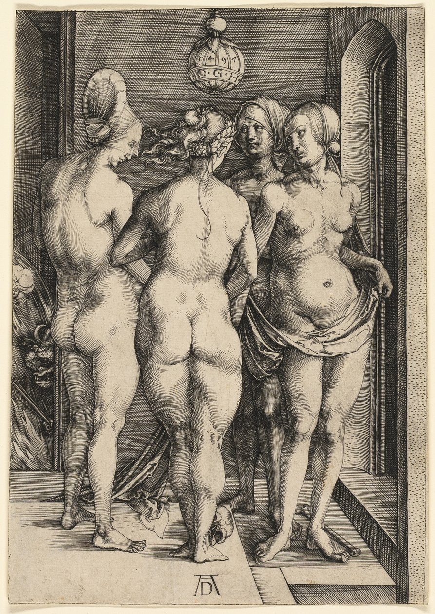 Las cuatro mujeres desnudas de Albrecht Dürer