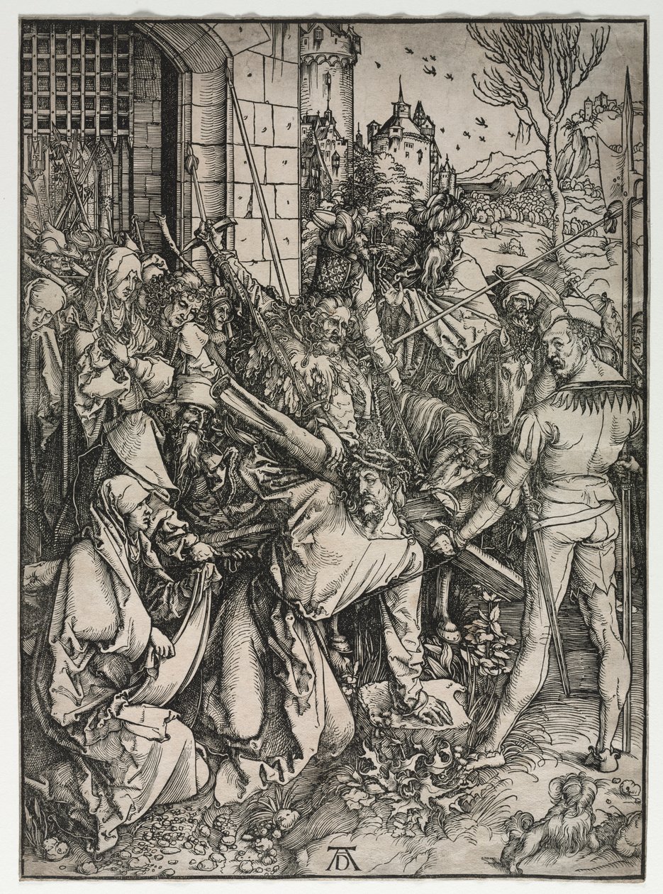 La Gran Pasión: Cristo llevando la cruz de Albrecht Dürer