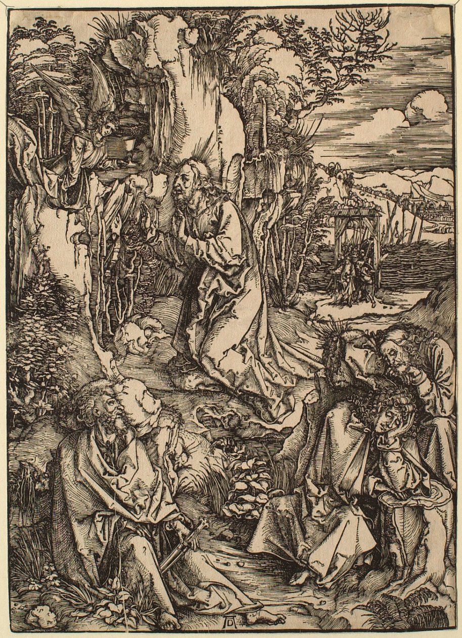 La Gran Pasión: Cristo en el Monte de los Olivos de Albrecht Dürer