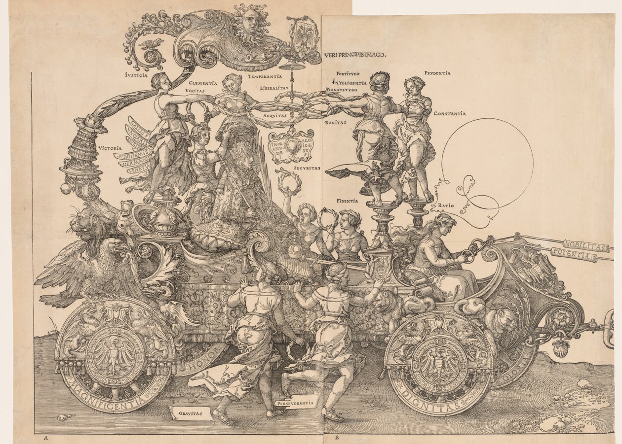 El gran carro triunfal del emperador Maximiliano de Albrecht Dürer