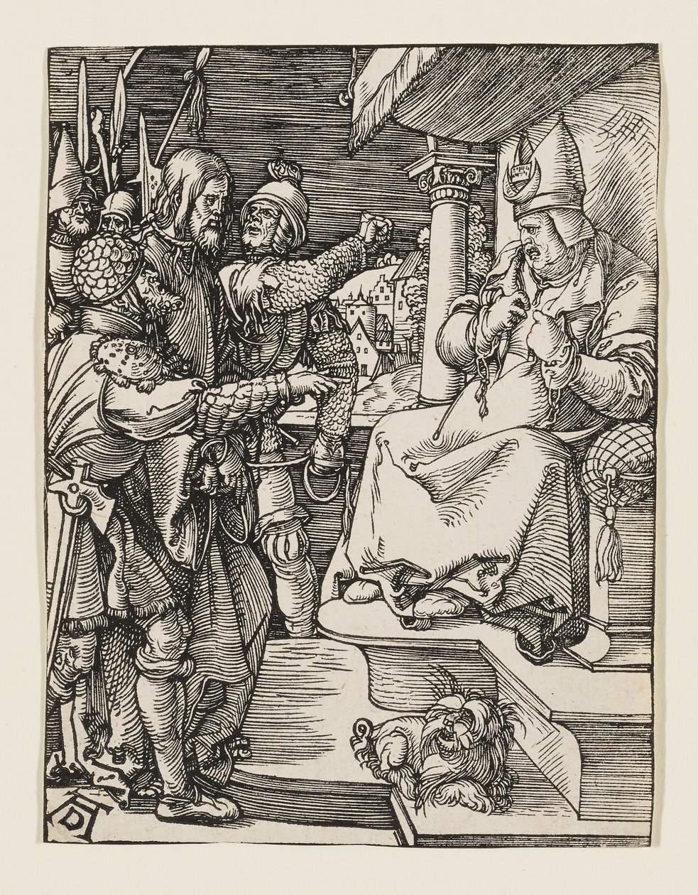 El sumo sacerdote rasga sus vestiduras de Albrecht Dürer