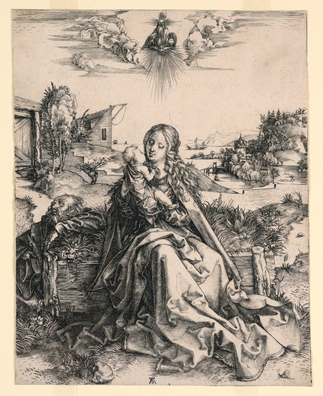 La Sagrada Familia con mariposa de Albrecht Dürer