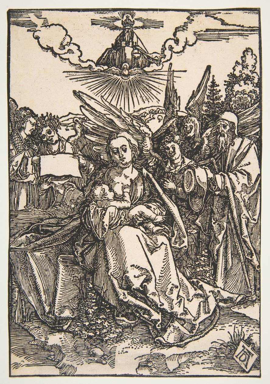 La Sagrada Familia con cinco ángeles de Albrecht Dürer