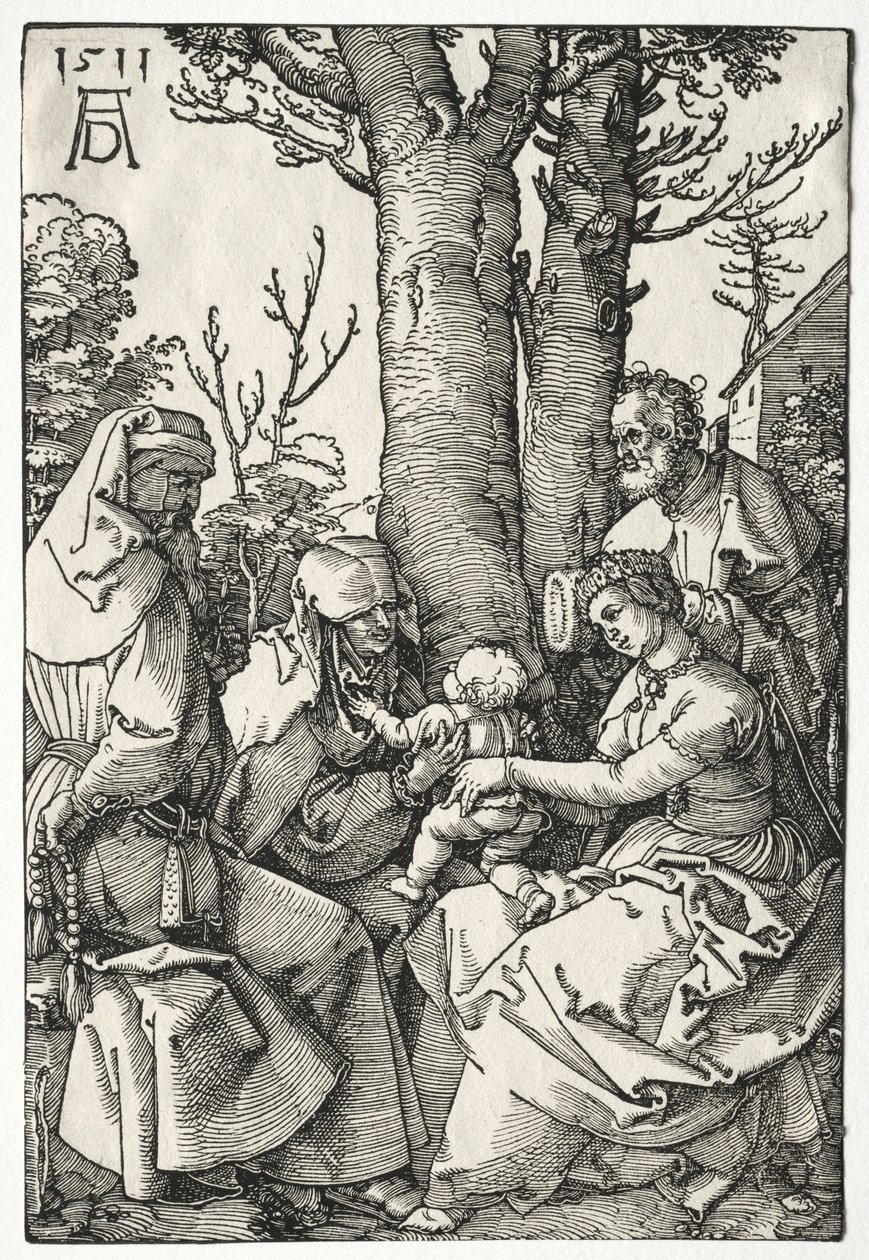 La Sagrada Familia con Joaquín y Ana de Albrecht Dürer