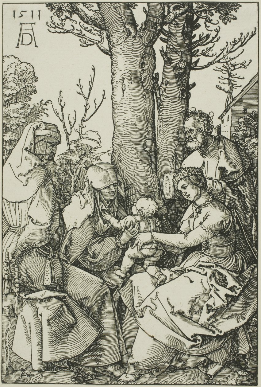 La Sagrada Familia con Joaquín y Santa Ana de Albrecht Dürer