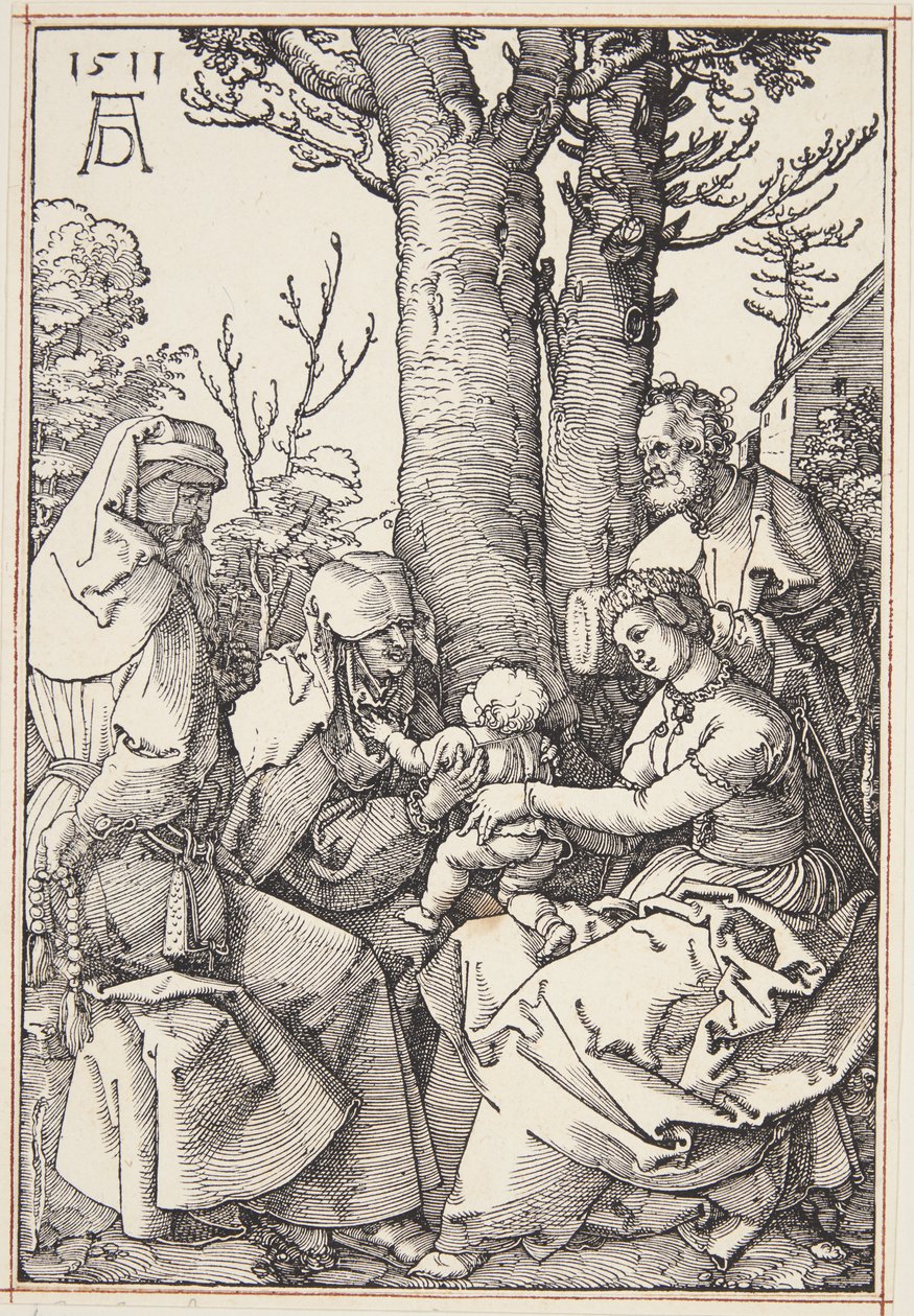 La Sagrada Familia con Joaquín y Santa Ana de Albrecht Dürer