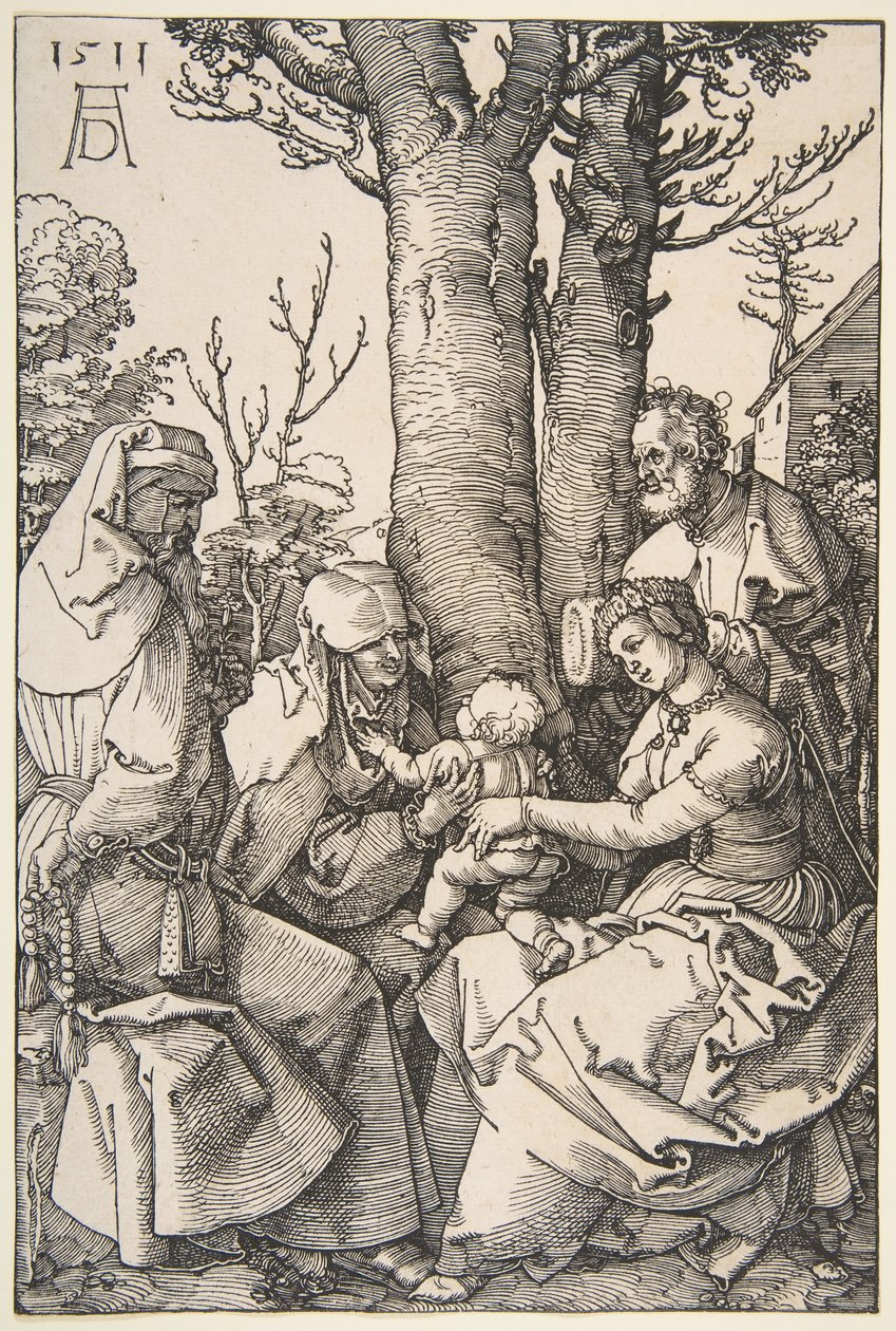 La Sagrada Familia con San Joaquín y Santa Ana, 1511 de Albrecht Dürer