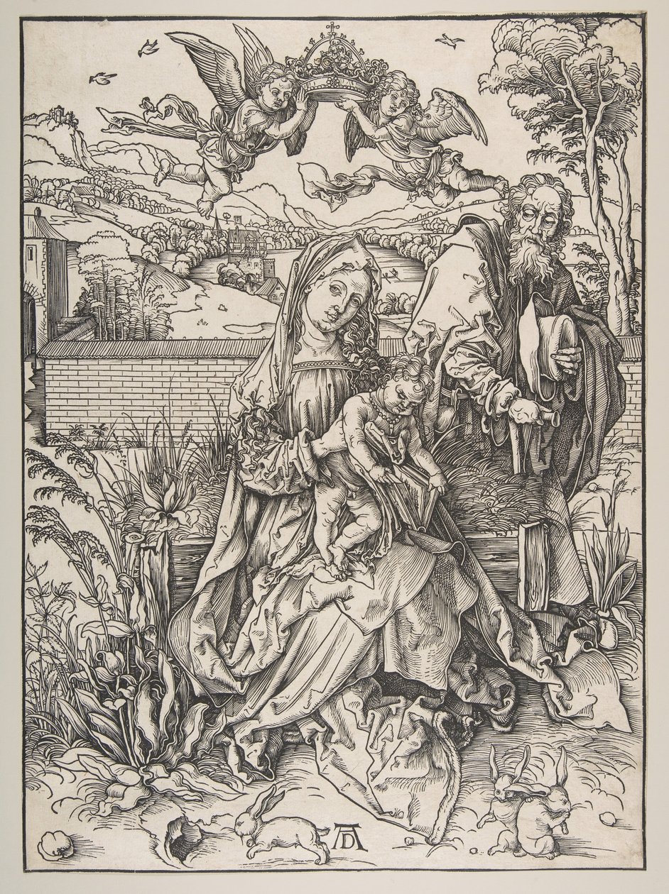 La Sagrada Familia con tres liebres de Albrecht Dürer