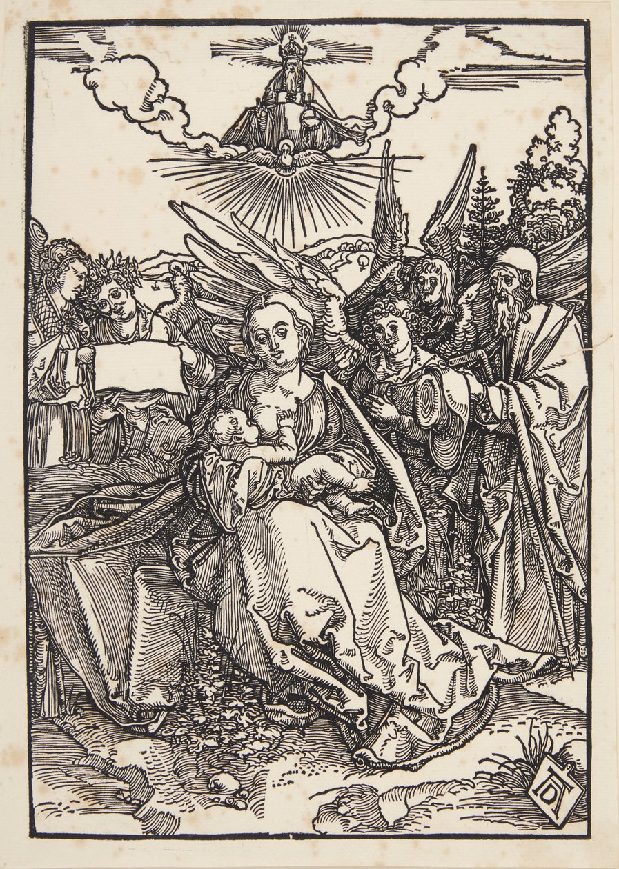 La Sagrada Familia con cinco ángeles de Albrecht Dürer