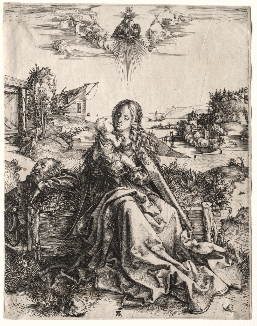 La Sagrada Familia con la mariposa de Albrecht Dürer