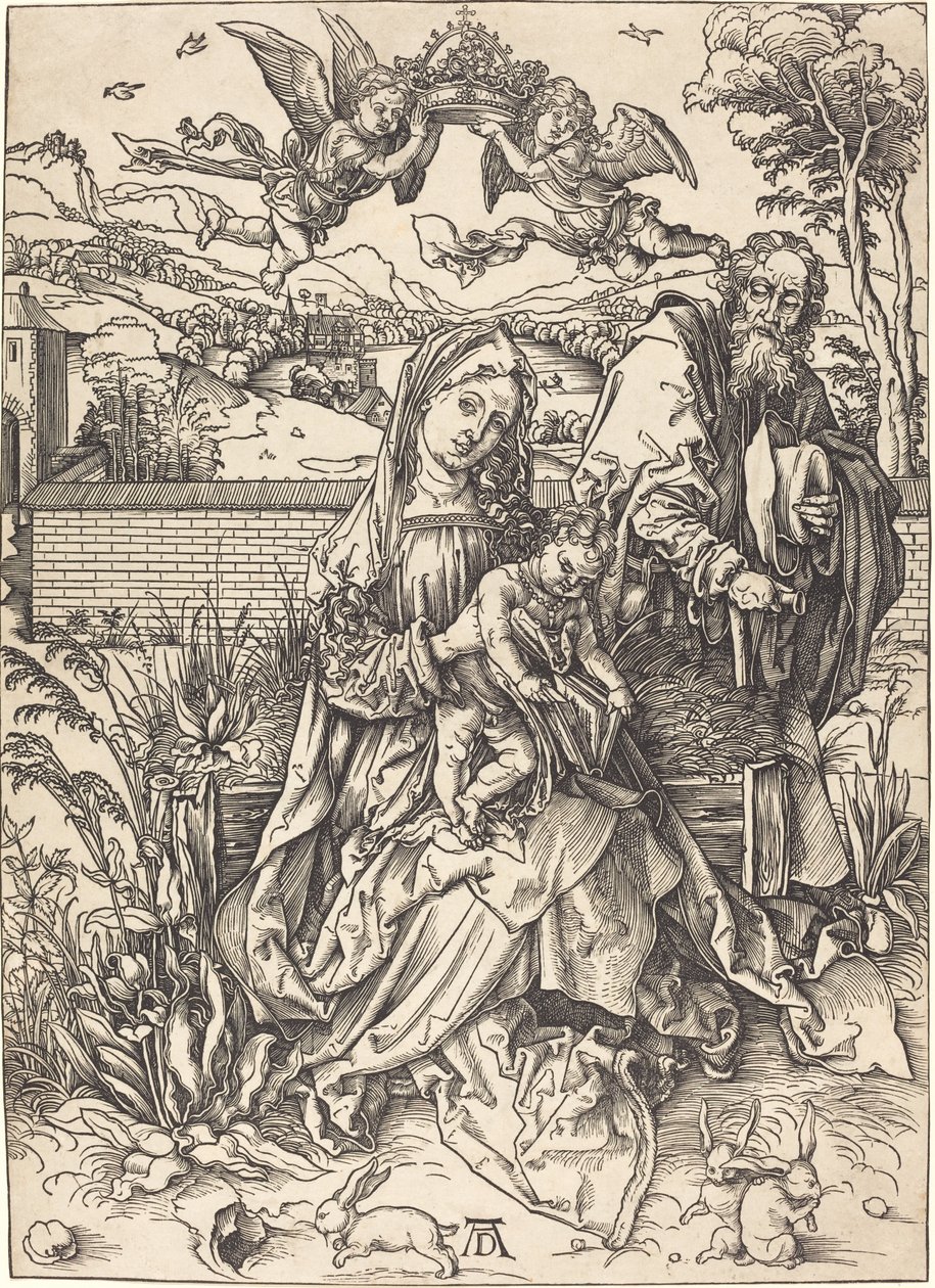 La Sagrada Familia con las tres liebres de Albrecht Dürer