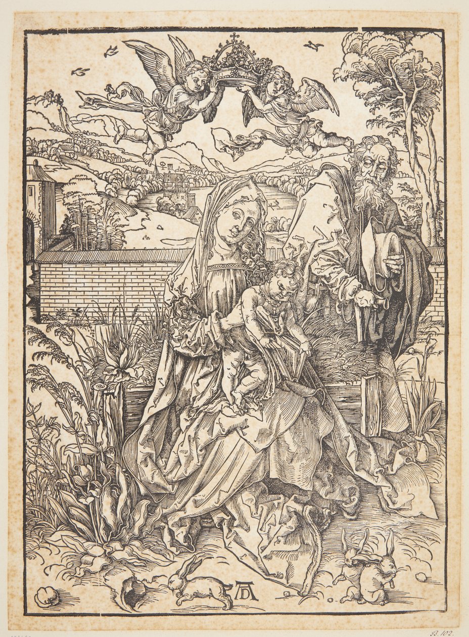 La Sagrada Familia con tres liebres de Albrecht Dürer
