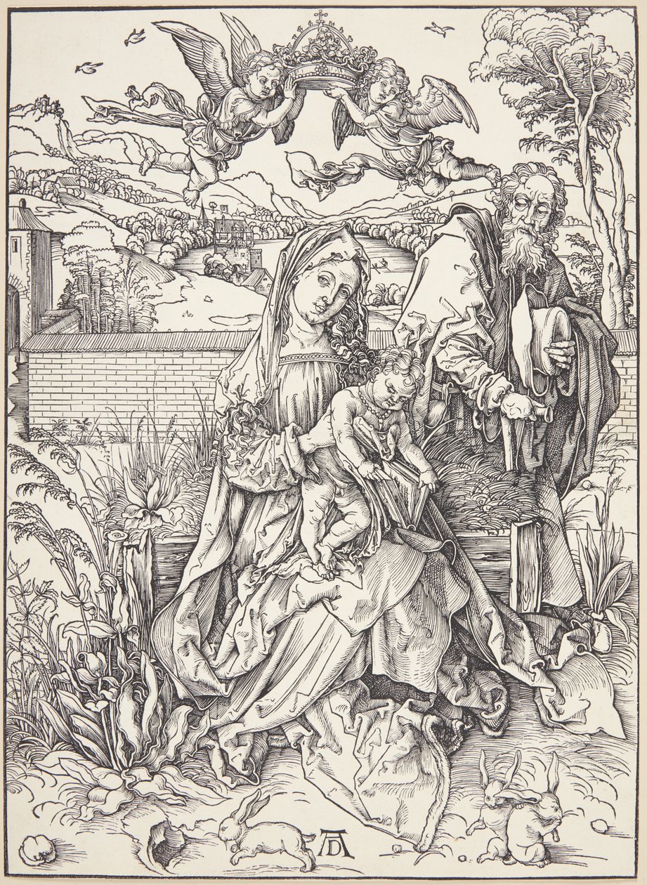 La Sagrada Familia con tres liebres de Albrecht Dürer