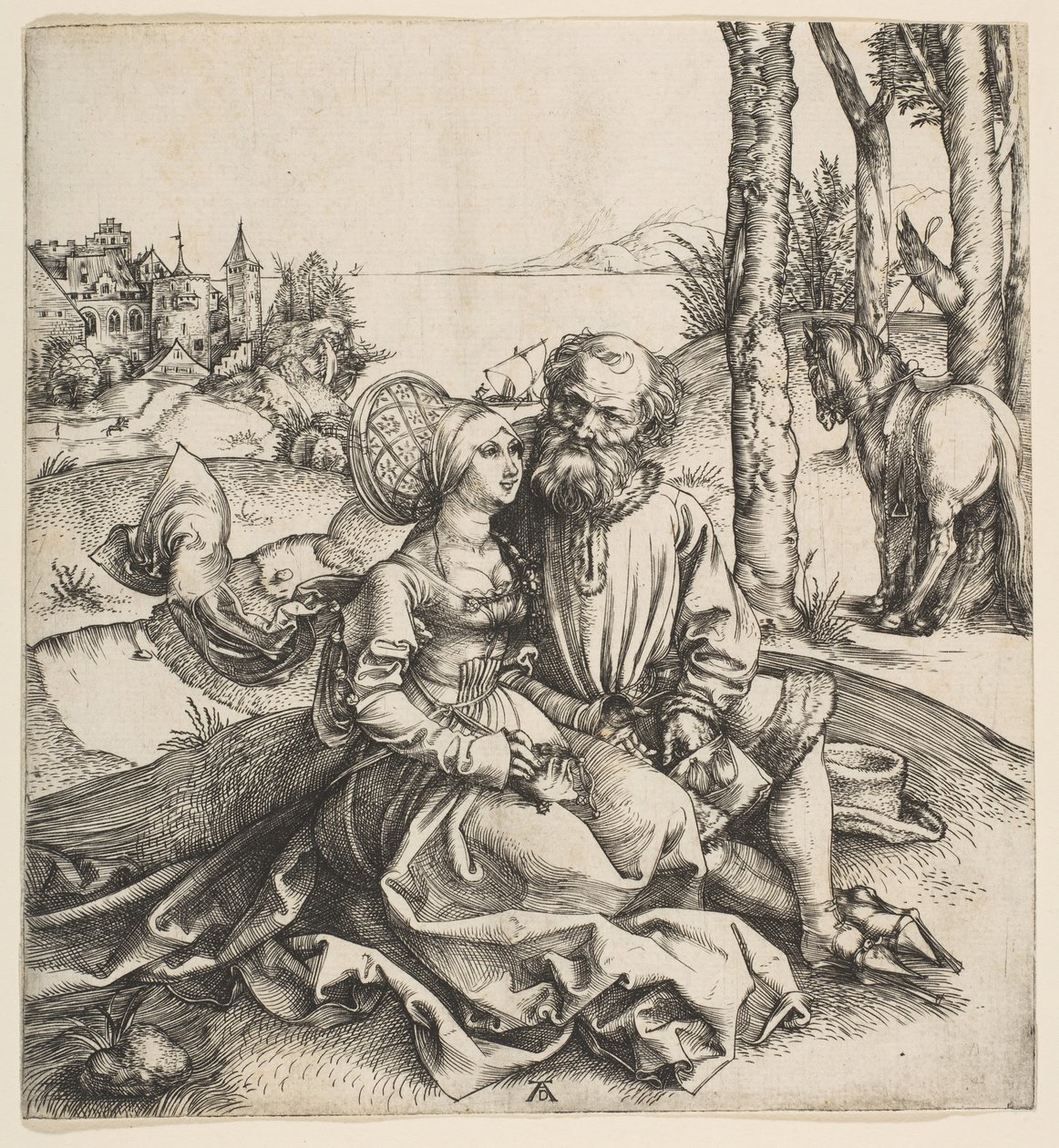 La Pareja Mal Avenidos, ca. 1495 de Albrecht Dürer