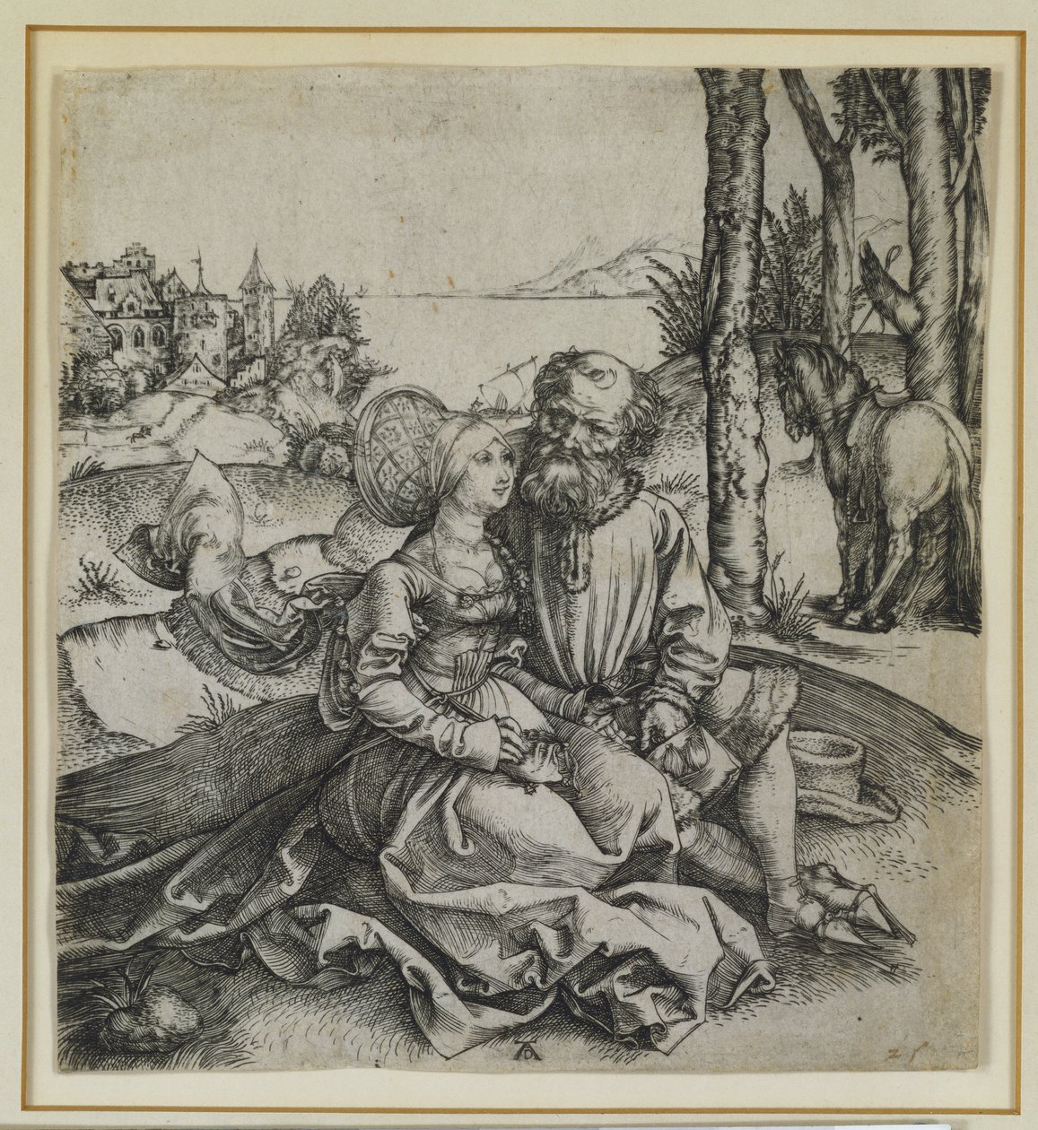 La pareja mal avenida, c.1495 de Albrecht Dürer