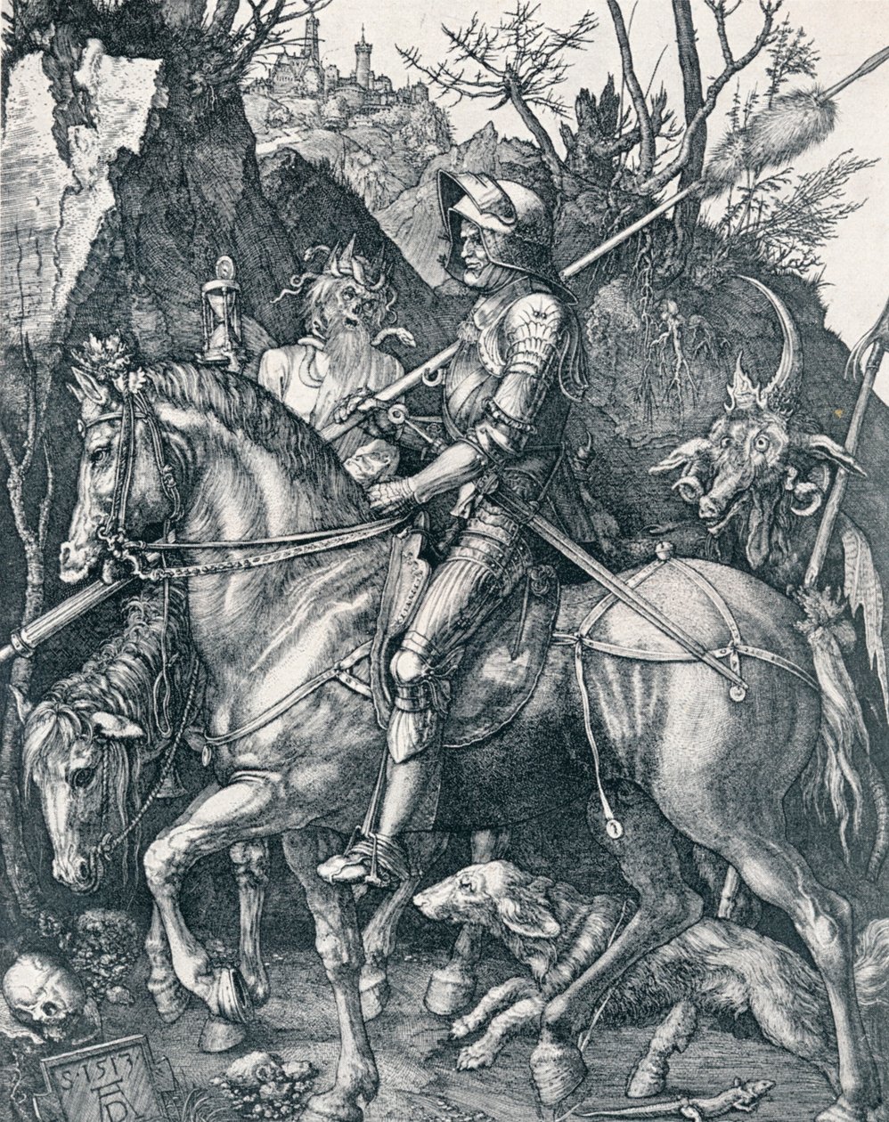 El caballero, la muerte y el diablo, 1513 1906 de Albrecht Dürer