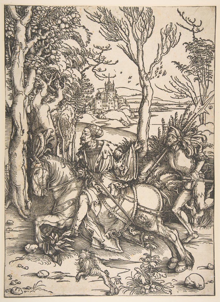 El caballero y el hombre de armas de Albrecht Dürer