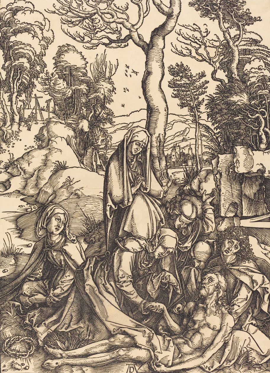 La lamentación, c. 1498-1499 de Albrecht Dürer