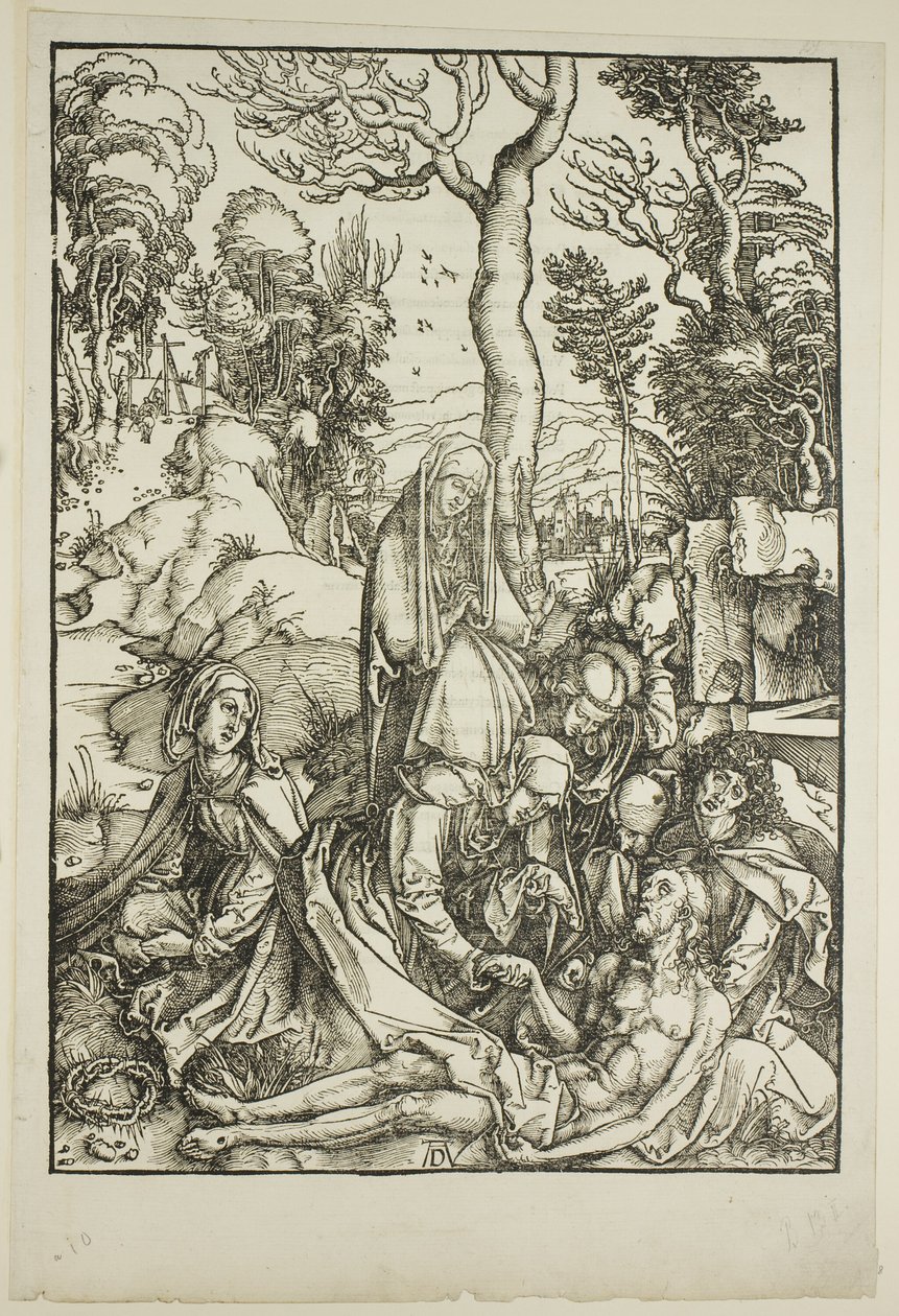 El lamento, de La gran pasión de Albrecht Dürer