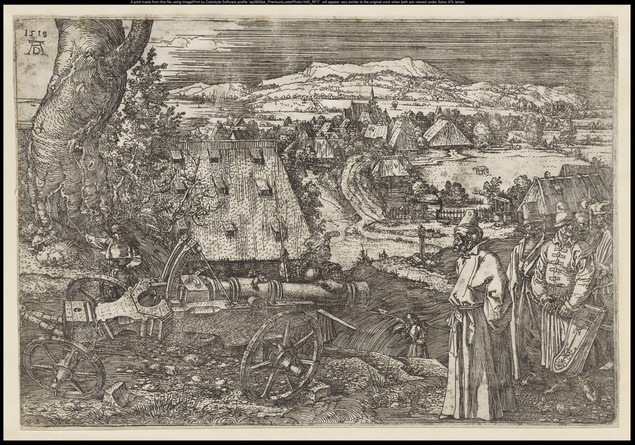 El paisaje con el cañón de Albrecht Dürer