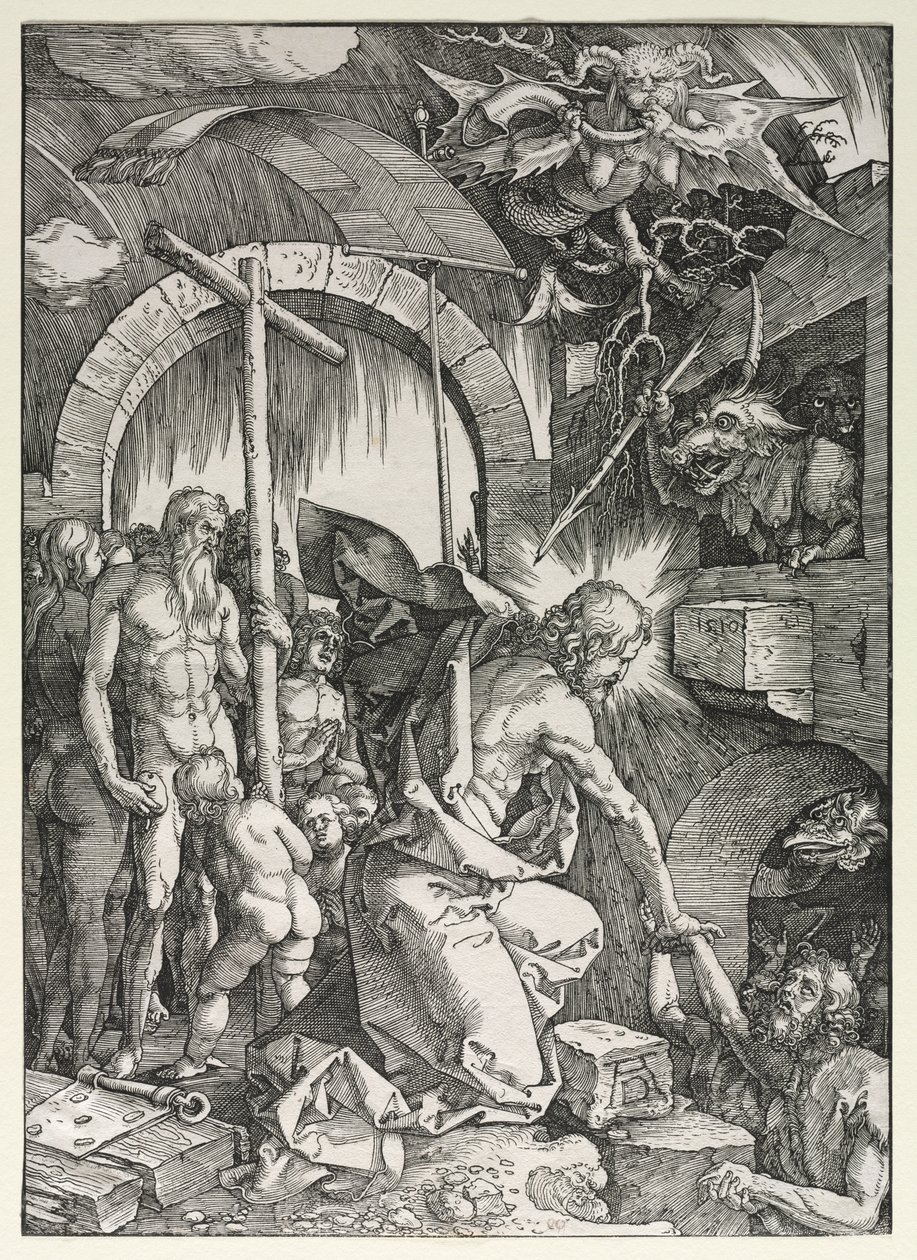 La gran pasión: Cristo descendiendo al limbo de Albrecht Dürer
