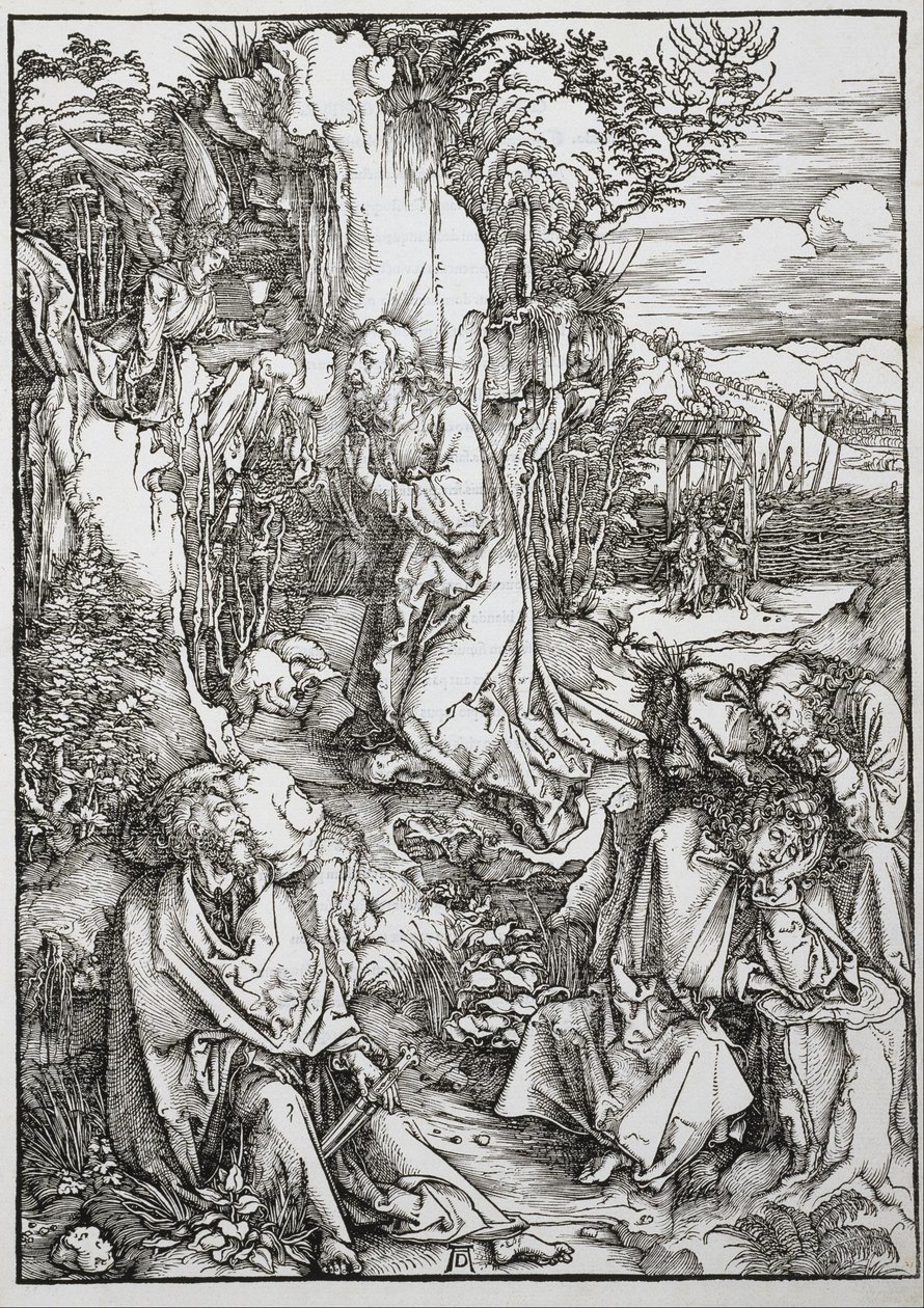 La Gran Pasión: Cristo en el Monte de los Olivos de Albrecht Dürer