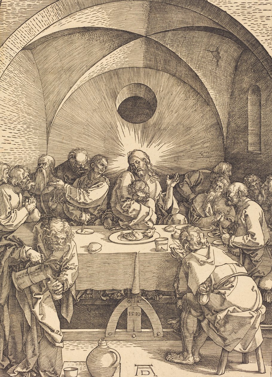 La última cena, 1510 de Albrecht Dürer
