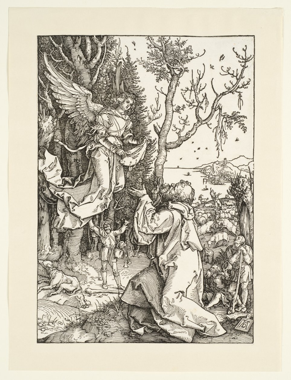 La vida de la Virgen: Joaquín y el ángel de Albrecht Dürer