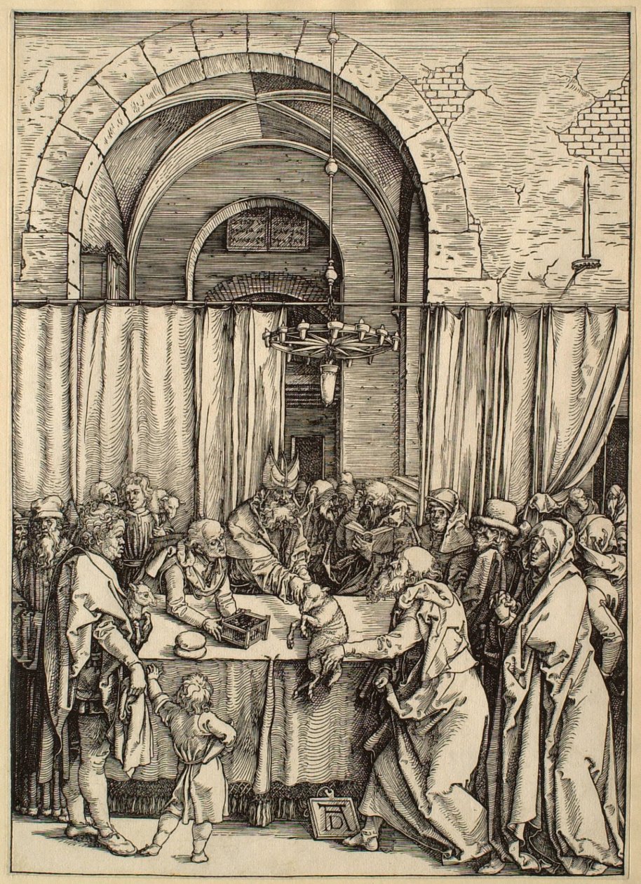 La vida de la Virgen: la ofrenda de Joaquín rechazada de Albrecht Dürer