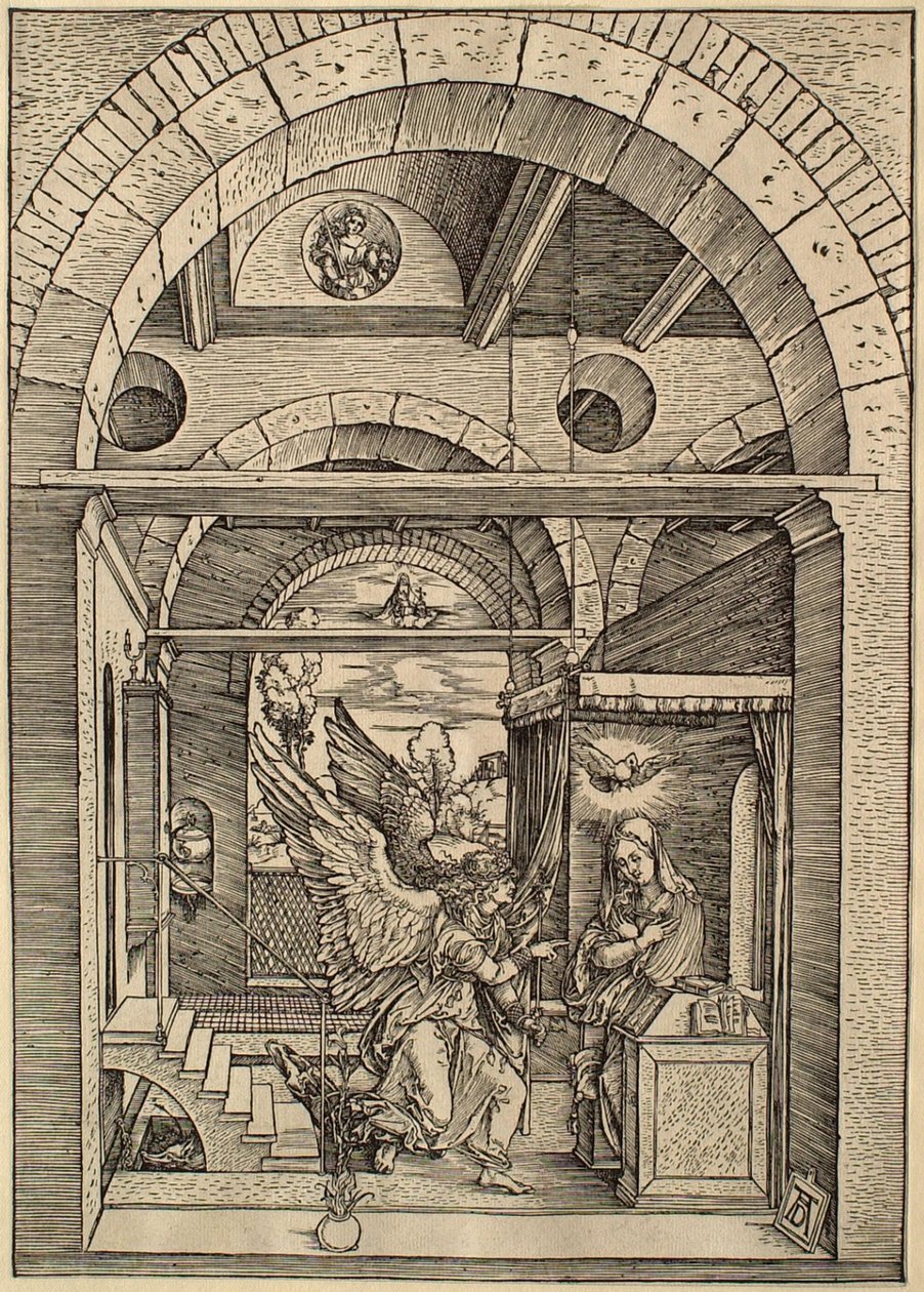 La vida de la Virgen: La Anunciación de Albrecht Dürer