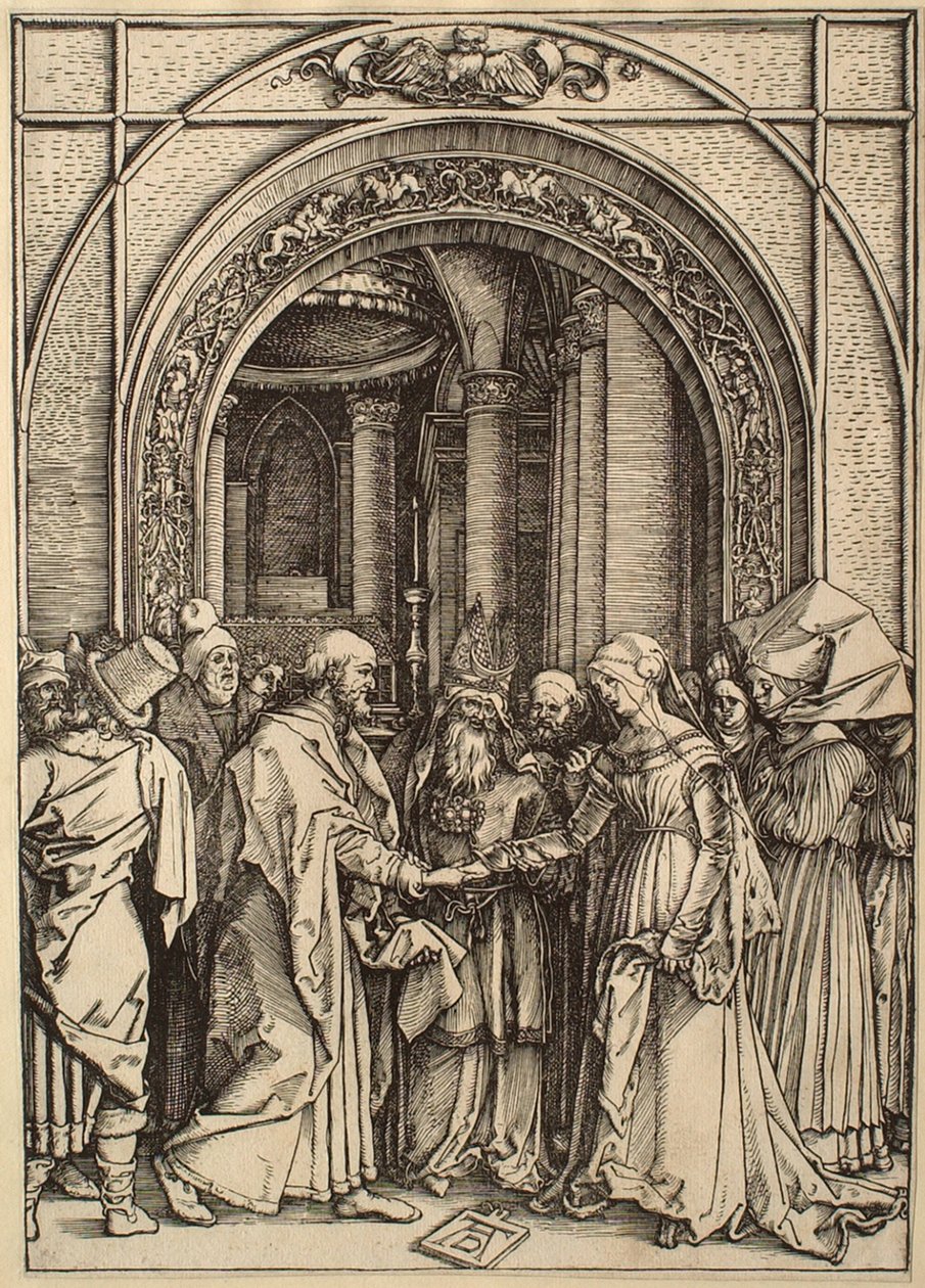 La vida de la Virgen: Los desposorios de la Virgen de Albrecht Dürer