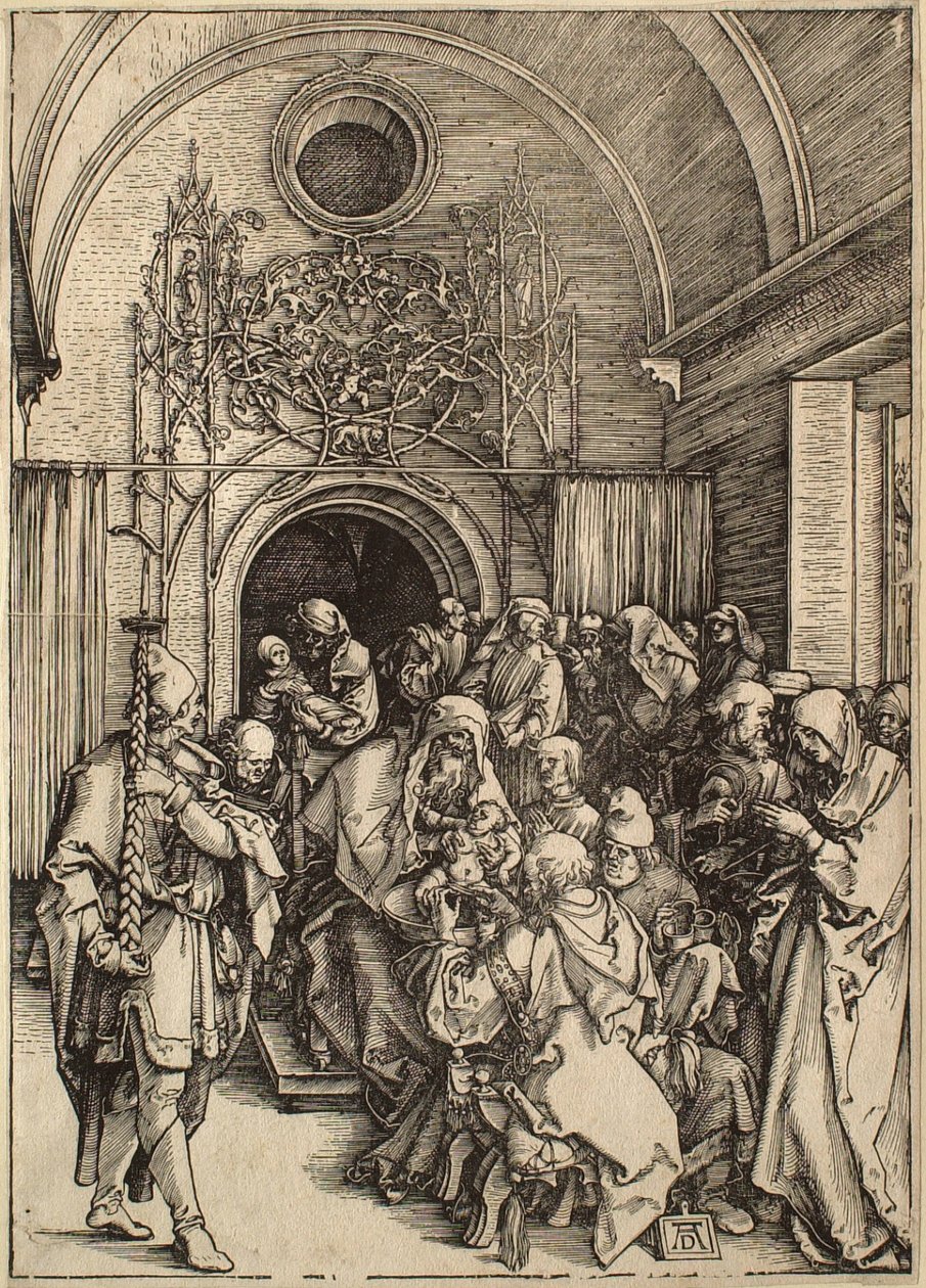 La vida de la Virgen: La circuncisión de Albrecht Dürer
