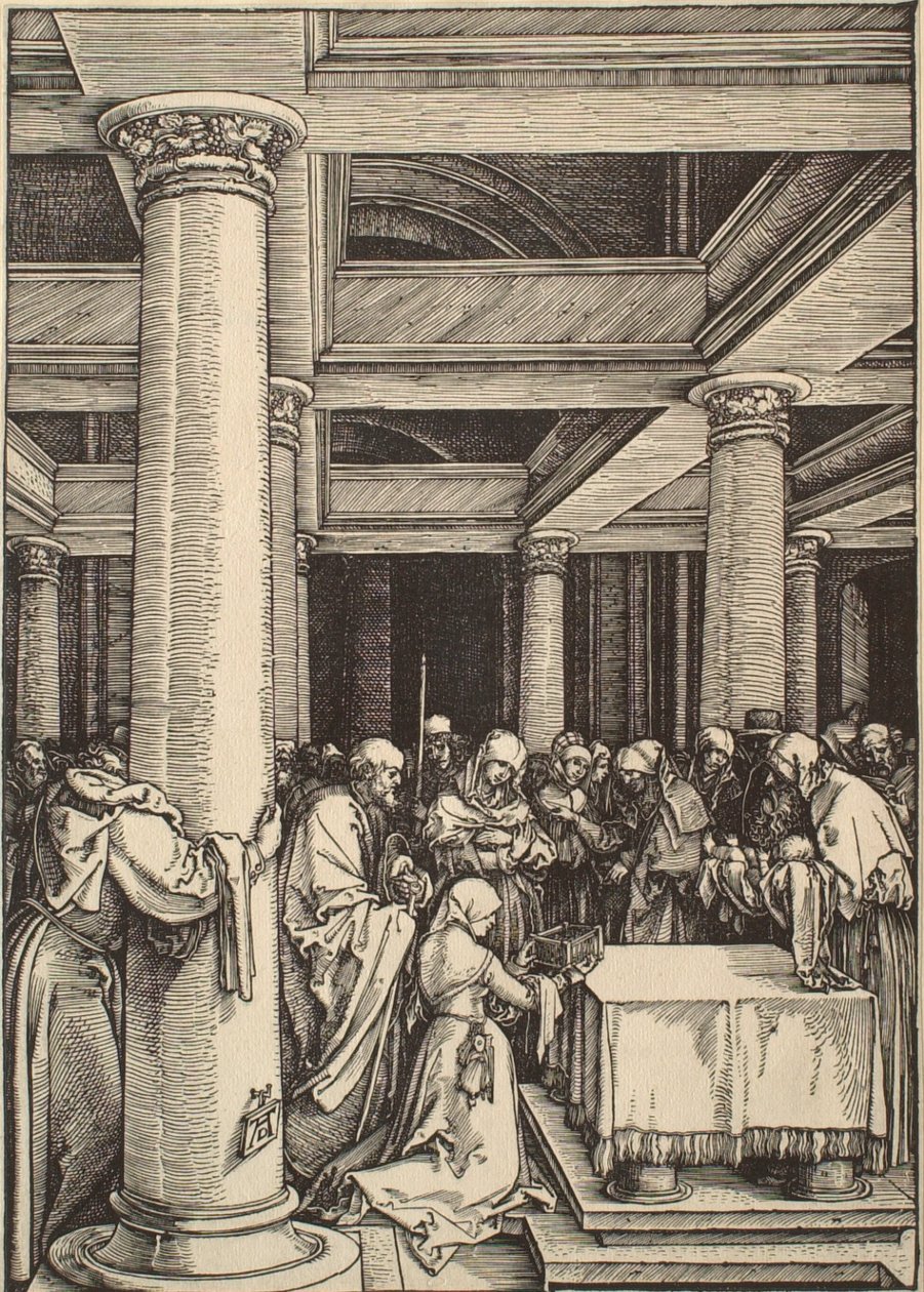 La vida de la Virgen: La Presentación en el Templo de Albrecht Dürer